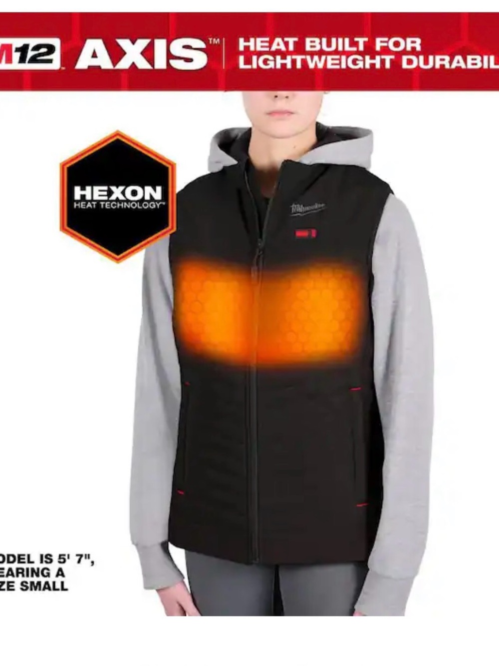 Milwaukee Women's Heated Hexon Vest - Black